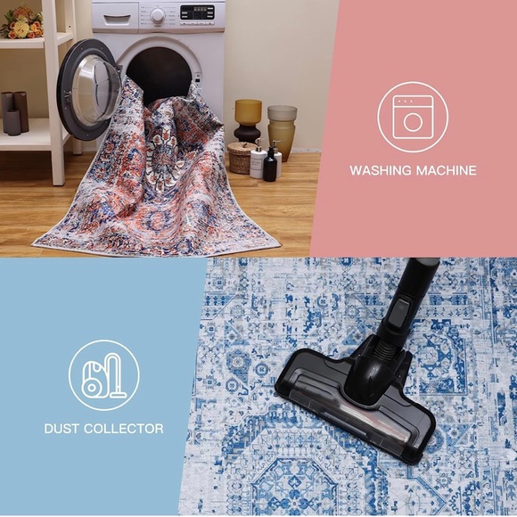 i-VTIES Antique Collection Area Rug,Machine Washable Non-Slip Rug (3x5) - NWT - Picture 6 of 8